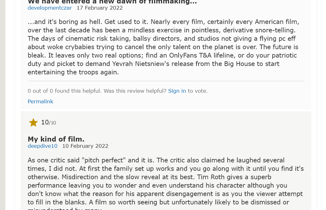 You’re never right.