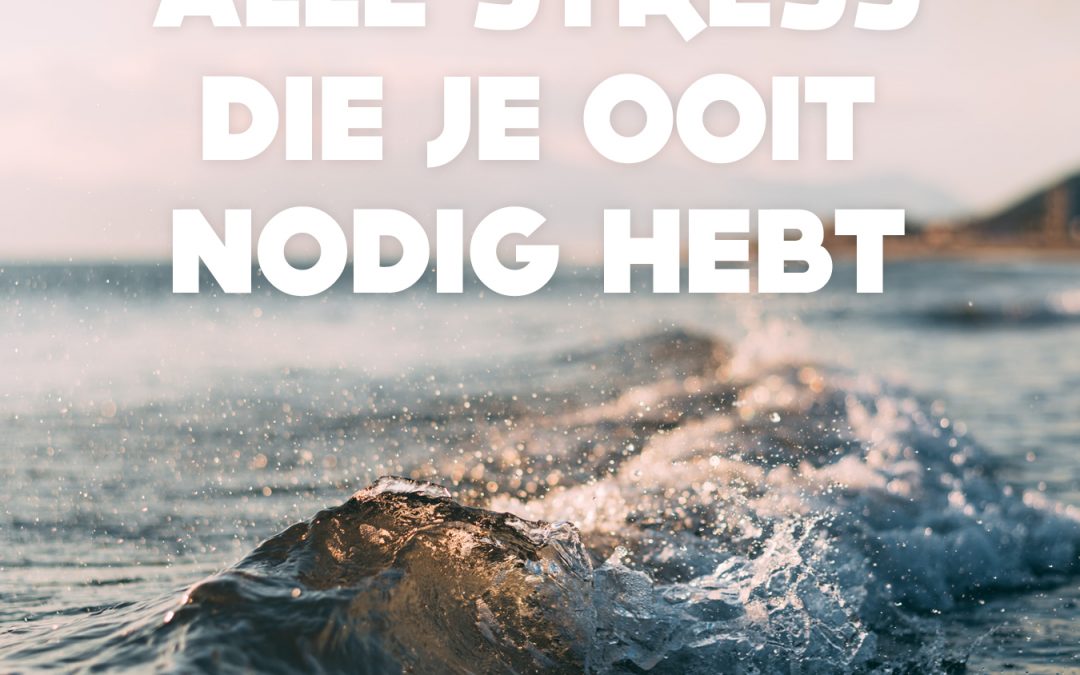 Alle stress die je ooit nodig hebt.