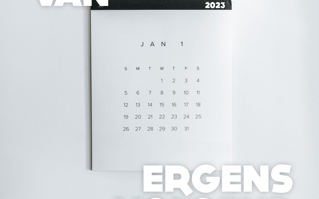 In plaats van ergens volgend jaar.