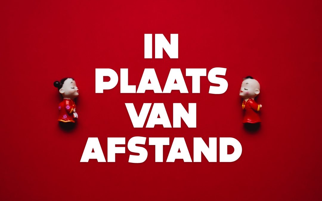 In plaats van afstand.